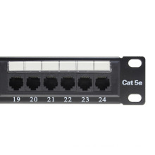 UTP 24 port cat 5 patch panel cable